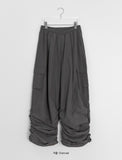 [Unisex] Giden Shirring Nylon Cargo Wide Pants