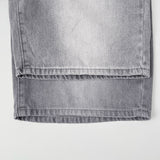 Carpenter Bermuda Knee Length Banding Denim Shorts