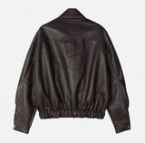 Lokia Crop Leather Jacket