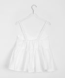 Rohey Nylon Pin Tuck Layered Bustier Sleeveless