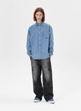 FATIGUE ZIP DENIM PANT