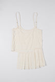 Flowy pleated one piece