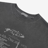 Offset Vintage Lettering Short Sleeve T-shirt