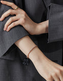 Essence Silver Square Channel Tennis Bracelet