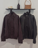 Raoul High-Neck Leather Jacket