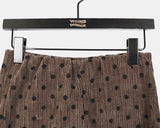 Soyan Dot Ribbed Velvet Short Pants