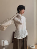 Kir Rib See-Through Long Sleeve