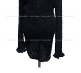 Mandarin Unbalanced Long Knit