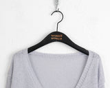Milan Strap Boucle Crop Long Sleeve Cardigan