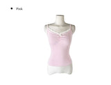 Essen Stripe Shirred Ribbon Lace Sleeveless