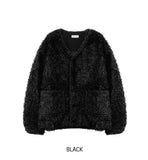 Drau Shaggy V-Neck Cardigan