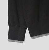 Mino color matching layered cardigan
