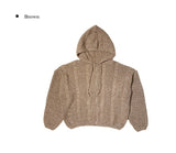 Anul Cable Hood Knit Zip-Up