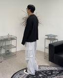 Rattie Damage Ribbed Knit Long Sleeve