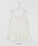 Rioki Pleats Sleeveless Knit One Piece