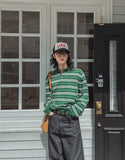 Miu Stripe Collar Knit