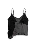 Lace Patchwork Strap Sleeveless