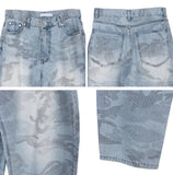 Dia Camo Brush Denim Pants