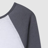 Ray Two-Tone See-Through Raglan Long Sleeve