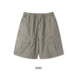 Roach Pigment Deep Dyeing Cargo Bermuda Shorts