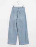 Ryusen Light Blue Cut Wide Denim Pants