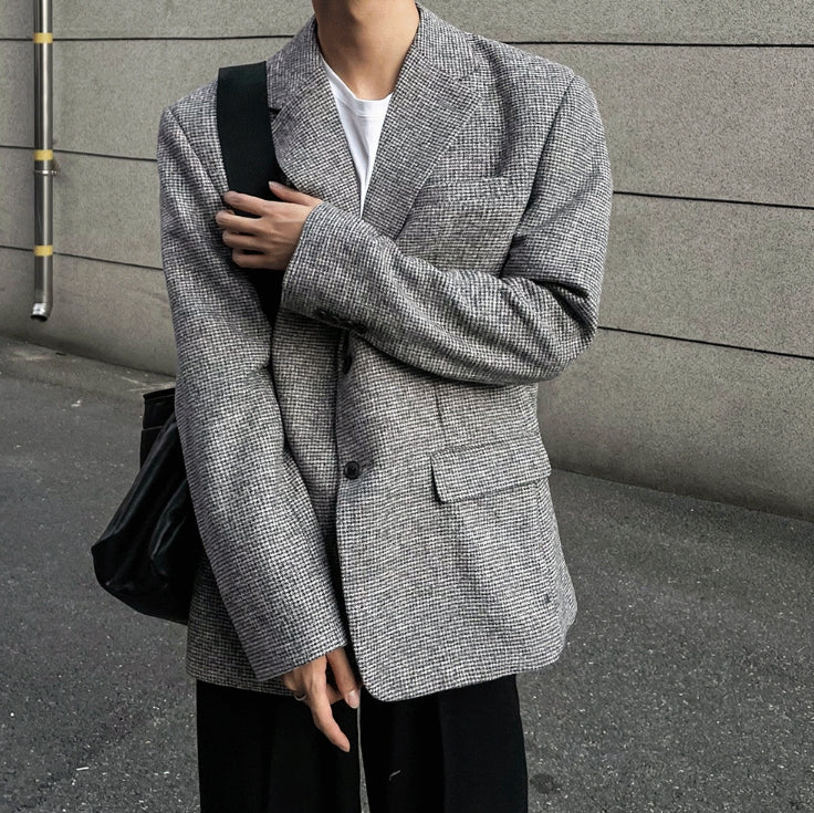 【COSYHARU】Premium Shetland Check Wool Jacket COSYHARU (コシハル) - プレミアムショトルランドチェックウール