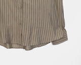 Mepin Stripe Loose Fit Cotton Shirt