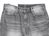 Tutu Gray Washing Denim Wide Pants