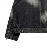 Darts Wrinkle Washing Denim Jacket