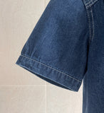 Fresh Denim Collar Short Jacket