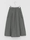 Mokoli Nylon Cargo Long Skirt