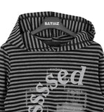 Ruben Striped Print Hoodie