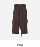 Top Washed Big Pocket Cargo Sweatpants