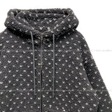 Sage Dot Boucle Hood Zip-Up