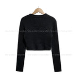 Hari unbalanced crop knit