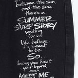 Aubert Lettering Wide Denim Pants