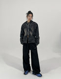 Chris Damage Hooded Denim Jacket