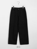 Shio hidden banding cotton wide pants