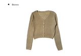 Heri V Ribbed Knit Cardigan
