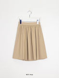 Wend Banding Pleated Midi Skirt