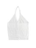 Nirbel Button Halter Knit Top