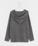 Honto cable hood knit