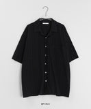 [unisex] Jint Seersucker Over Short Sleeve Shirt