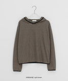 Sannive Stripe Hood Long Sleeve Tee