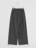 [BAONHAUS] Timder Cotton Wide Banding Flower Pants