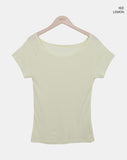 Baybin One-Shoulder Short Sleeve T-shirt