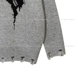 Butterfly Damage Over Knitwear