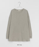 Moibe Plain Slit Shibori Long Sleeve Tee