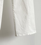 Tihenne Cut Banding Span Semi-Wide Pants