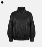 [ EEUN MADE] Biker clip leather jumper